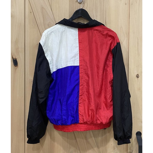 Color block Nylon Windbreaker Jacket Women's Size M - Picture 3 of 8